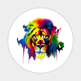 colorful lion Magnet